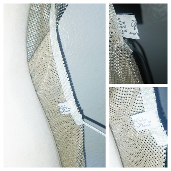 WHITING & DAVIS Silver Chainmail Metal Mesh Top OS - Picture 8 of 8